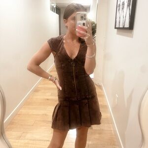 BROWN DRESS. WORN TWICE